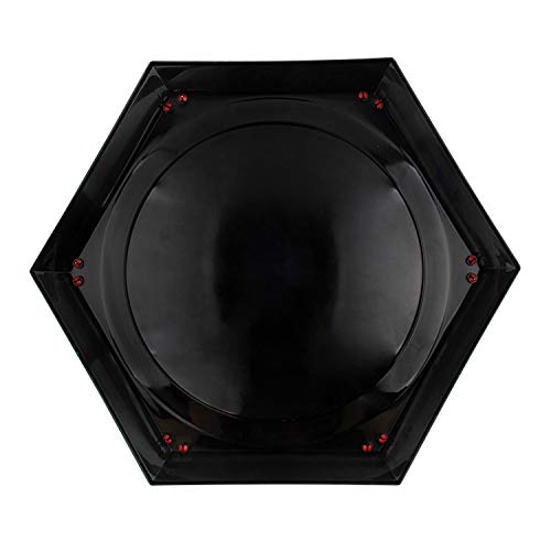 Top Battle Toy, Battle Tops Arena 38.5 x 34cm Burst Gyro Arena Disk Exciting Duel Spinning Top Launcher Stadium Toy Accessories for Boys Children Christmas Birthday Gifts Black - Thumbnail 2
