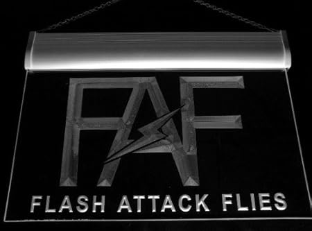 Amazon Com D258 R Faf Flash Attack Flies Fishing Logo Neon Light Sign Kitchen Dining