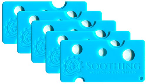 Soothing Wellness Essentials 5 PACK Essential Oils Opener Key Tool Set (CARIBBEAN BLUE) - The Perfect Opener and Remover Accessory for Roller Balls and Caps on Most Bottles