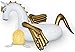 Pegasus Pool Float with Travel Bag - Gold Giant Inflatable Swan Swimming Float for Pool Party - Raft Pool Floaty Inner Tube Unicorn Float for Adults and Kids by BananaFloats