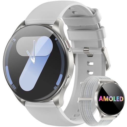 Blackview Smartwatch for Men and Women, Make and Answer Calls, Fitness Smartwatch with 1.43 Inch HD AMOLED / 112+ Sports/SpO2/Sleep Monitor/Heart Rate Monitor for Android IOS