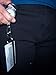 Retractable Badge Holder Carabiner Reel, Clip On ID Card Keychain, 4 BlackTranslucent Clips, By ToNic Innovation