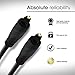 Toslink Digital Optical Audio Cable, GearIT Pro Series TOSLINK Digital Optical Audio Cable 6 Feet for HDTV, PS3, Tivo, Sound Bar, Stereo Receiver and Home Theater System - Black