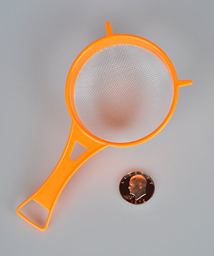 Large 4" Diameter Plastic Nylon Mesh Coin Strainer