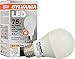 SYLVANIA LED Light Bulb, 75W Equivalent A19, Efficient 12W, Medium Base, Frosted Finish, 1100 Lumens, Soft White - 1 Pack (79291)