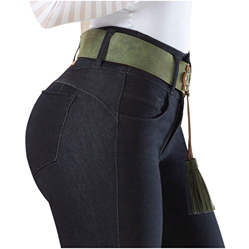 LT.Rose by Draxy Women Hot High Waist Lifting Jeans | Jeans Colombianos Black 3