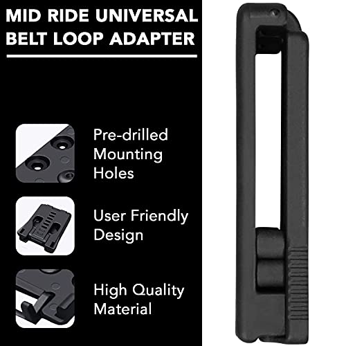 HolsterBuilder TechLock Belt Attachment, Universal Utility Belt Clip