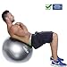 Exercise Yoga Core Stability Balance Fitness Ball 65cm Anti Burst With Professional Online Videos 2-way-pump For Abdominal, Pilates Training Maternity Birthing Ball & Pregnancy Non-Slip Grip BPA FREE