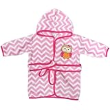Neat Solutions Applique Print Coral Fleece Bath Robe, Owl