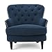 Christopher Knight Home CKH Diamond Tufted Fabric Club Chair, Dark Blue