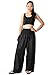Orient Trail Women's Hippie Bohemian Boho Yoga Wide Leg Harem Pants XX-Large Solid Black