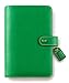 Webster's Pages, A5 Green Color Crush Planner Binder, Refillable 6-hole Standard Gold Colored Ring Binder with Card Slots, Personal Organizer