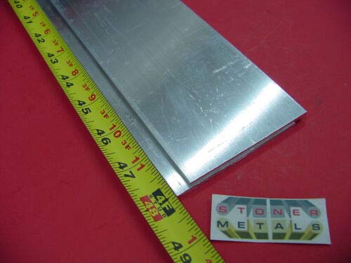 2 Pcs of 1/8" X 3" ALUMINUM 6061 FLAT BAR 48" long