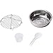 GoWISE USA GW22703 12-in-1 Multifunctional Electric Pressure Cooker with Measuring Cup, Spoon, and Stainless-Steel Steam Rack and Basket, 6-QT