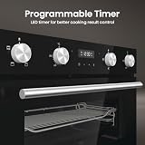 Hisense BID95211BGUK Built In Electric Double Oven Stainless Steel A A Rated view 11