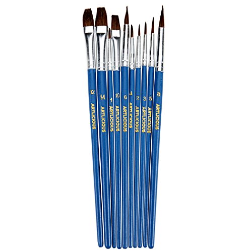 40 Pack Paint Brushes for Acrylic Painting Small Paint Brush Set Watercolor Brushes Oil Paint