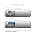 AUTO-VOX M2 1080P HD Rearview Mirror Dash Cam with Car Recorder and Reverse Parking System, Car Rear View Backup Camera and 32GB Micro-SD Included