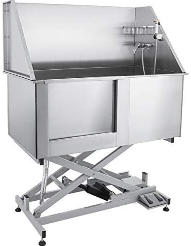Ukiki Baignoire Toilettage Chien 304 En Acier Inoxydable Table Toilettage Baignoire Pour Grand Chien Inox Reglable Douche Animaux Durabilite Baignoire Chien Toilettage 100kg Amazon Fr Animalerie