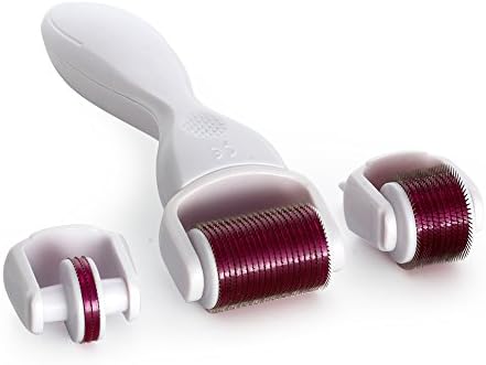 Microneedle Derma Roller 3 in 1 Needle Skin Care 0.5mm + 0.75mm +1.0mm