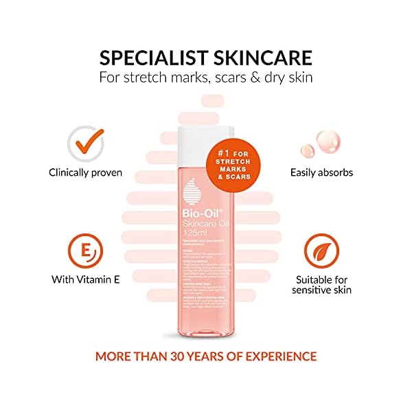 Bio-Oil Skincare Oil - Improve the Appearance of Scars, Stretch Marks and Skin Tone - 1 x 200 ml