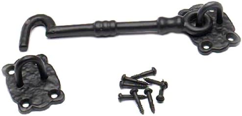 Merriway® BH01581 Cabin Eye Hooks, 150mm (6 inch)- Black Antique, 150 mm