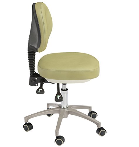 Angelwill Dental Dentist's Chair Doctor's Stool Mobile Chair PU Leather