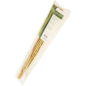Hydrofarm HGBB4 4' Natural, Pack of 25 Bamboo Stake, 4 Foot, Tan