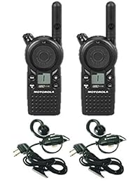 2 unidades de Motorola cls1110 Two Way Radio Walkie Talkies Con Auriculares