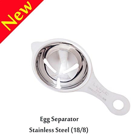 Egg Separator,V-Resourcing 304 Stainless Steel (18/8) Egg Yolk Separator Egg Divider for Home Kitchen