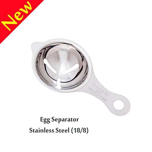 Egg Separator,V-Resourcing 304 Stainless Steel (18/8) Egg Yolk Separator Egg Divider for Home Kitchen