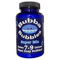 Bubba Bubbles Bubble Powder Makes 7.9 Gallons of Giant and Normal Soap Bubble Solution | Perfect for Soap Bubble Machines and Big Bubbles | Refill Bubble Liquid (8.5 oz, No Bubba Wand)