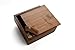 Walnut Wooden 2.0 USB Flash Drive - Inserted into a Matching Walnut Photo Box with Raffia Grass Inside. Holds 4x6 Photographs (16GB)