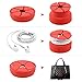 Alritz Earphone Earbud Holder Case, Soft Silicone Cable Winder Tangle-Free Earbud Cord Storage Box for AirPods, Earphones and Earbuds (Combo 1)