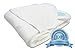 Premium Organic Baby Hooded Towel, 100% NaturaSoft Bamboo (SOFTER Than Cotton), Hypoallergenic Bath Towels With Hood For Newborn Babies & Boys (White & Blue)