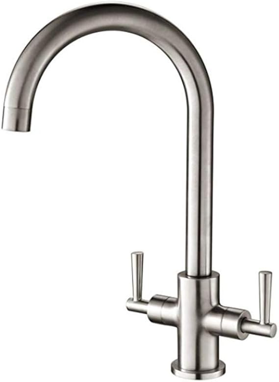 Cocina Mezclador Cobre Cromogrifo De Cocina Grifo Giratorio Con Dos