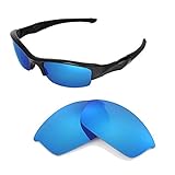 Walleva Polarized Ice Blue Replacement Lenses for Oakley Flak Jacket Sunglasses