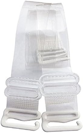 Qeauty Invisible Bra Shoulder Straps Adjustable in Elastic Non-slip Strap Holder