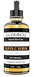 Liv Luminous 20% Vitamin C Serum for Face + Hyaluronic Acid, Vitamin E & Witch Hazel - 1 Oz - Professional strength anti-aging formula helps minimize wrinkles