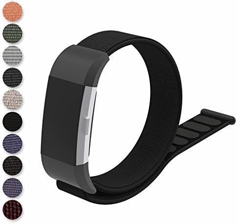Feskio Fitbit Charge 2 Smartwatch Loop Band, Woven Nylon Band Loopback Closure Wrist Strap Replacement Watch Band Strap Sport Bracelet for Fitbit Charge2 Smartwatch