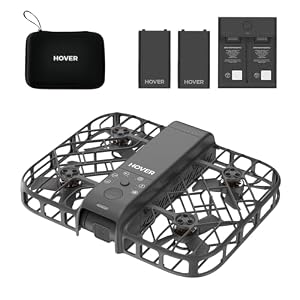 HOVERAir X1 Smart ドローン カメラ付き 100g未満 免許不要 ホバーエアー AI飛行カメラ 自動帰還 HDR動画撮影 室内外（黒）