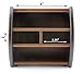 Revolving Wooden TV Remote Control Caddy; 4 Compartments Organize Your TV, Satellite, DVD, & Blu-Ray Remote Controllers, Office Caddy Too