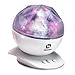 Diateklity Night Light Projector With Aurora Colorful Diamond LED, Music Player - Used as Baby Nursery, Bedroom Night Light, Romantic Gift (White)