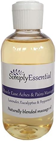 Simply Essential Muscle Ease Massage oil 100ml Sports Aches pains Joint pre post exercise workout