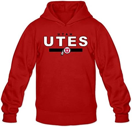 Moniz Mans Utah Utes Sport Logo Hoodies Sweatshirt Red