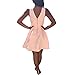 GONKOMA Fashion Women Summer Deep V Neck Sleeveless Cocktail Party Dress