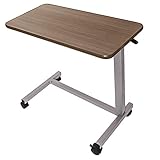 Medical Adjustable Overbed Bedside Table With Wheels (hospital and Home Use)