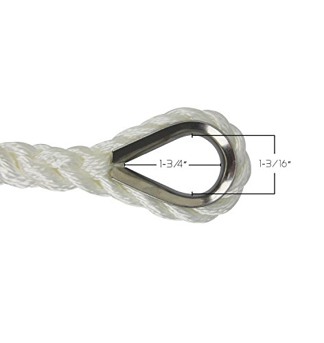 Extreme-Max-30062063-BoatTector-14-x-50-Premium-Hollow-Braid-Polypropylene-Anchor-Line-White Extreme-Max-30062063-BoatTector-14-x-50-Premium-Hollow-Braid-Polypropylene-Anchor-Line-White