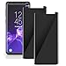 Moresky Compatible For Samsung Galaxy S8 Screen Protector Tempered Glass Privacy Anti-Spy 3D Curved Anti-Scratch Anti-Bubble Guard (2 pcs)