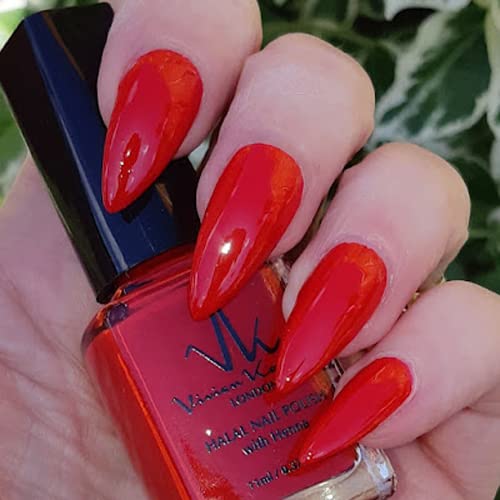 Vivien Kondor Henna Halal Permeable Nail Polish (HA18 Imperial Red)