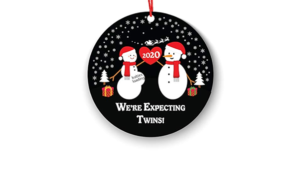 expecting twins ornament